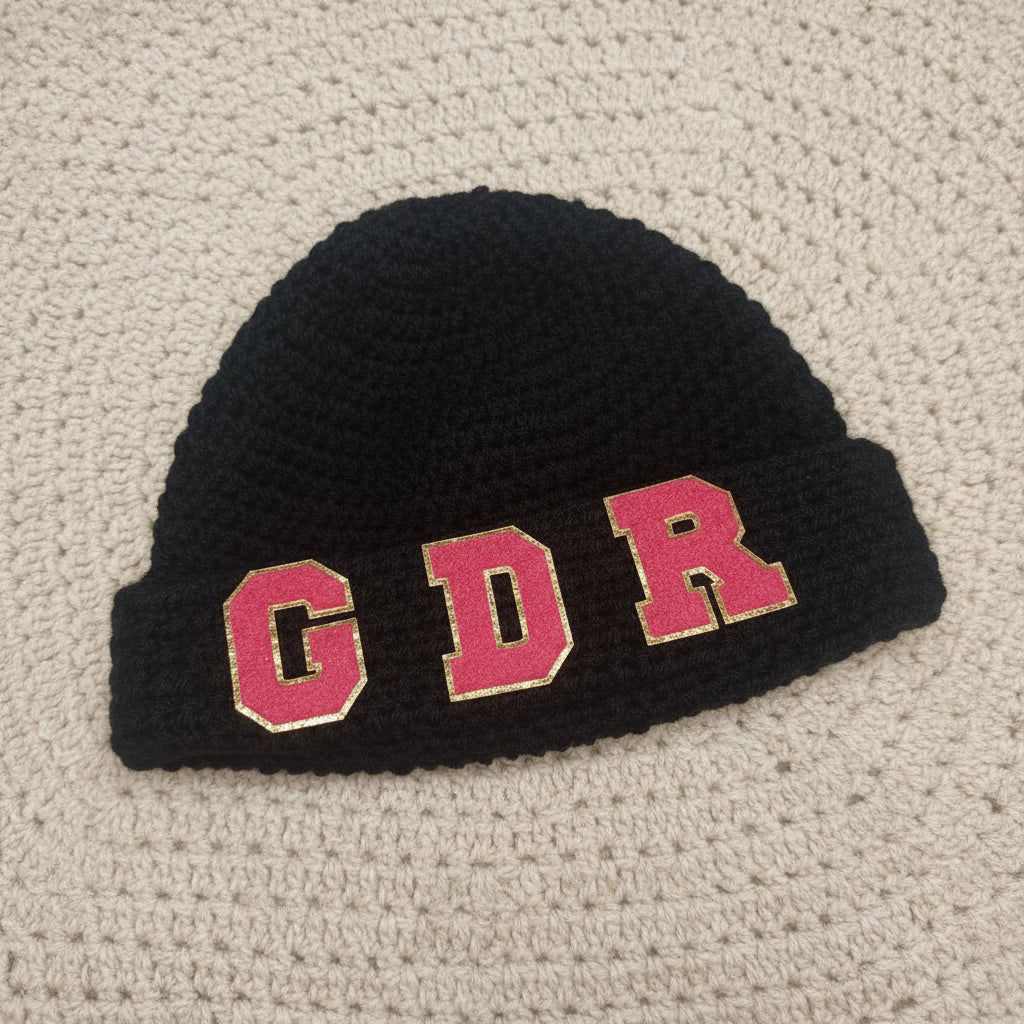 Personalized Crochet Beanie(Custom initials)